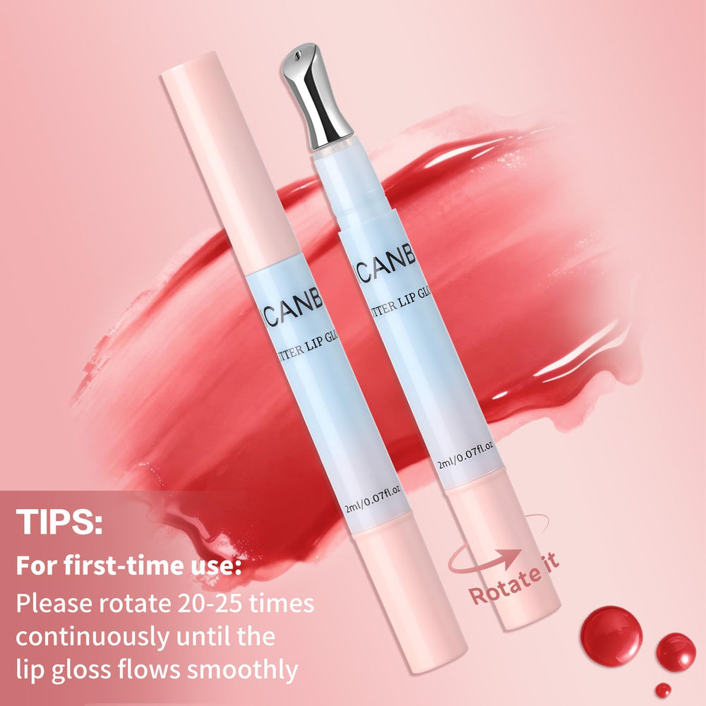 UCANBE Brillo labial mantequilla con textura hidratante para labios suaves.