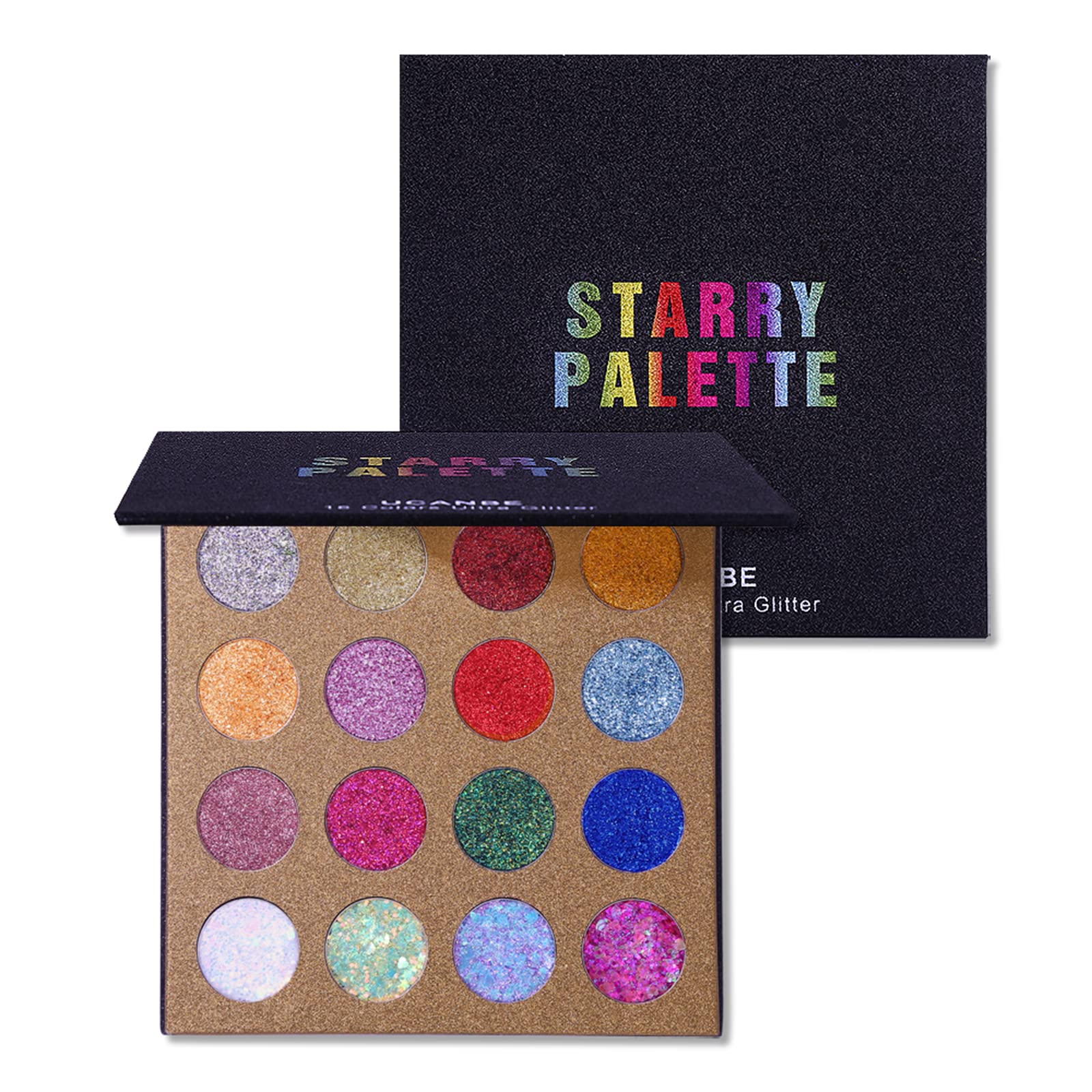 Looks profesionales con la paleta UCANBE Pro Glitter.