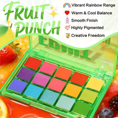 Sombras cálidas y frías de UCANBE Fruta Punch para combinaciones versátiles.