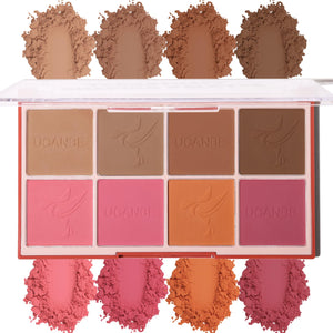 Paleta UCANBE 8 colores en estuche, ideal para uso diario.