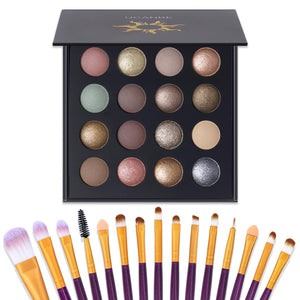 ucanbe paleta de sombras 16 colores: mate y brillo para estéticas versátiles