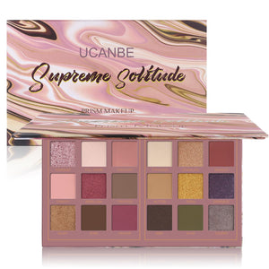 UCANBE paleta sombras mate y brillo 18 tonos para looks versátiles.