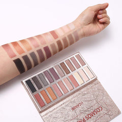 Muestras de sombras UCANBE en tonos mate y brillo para transiciones suaves.
