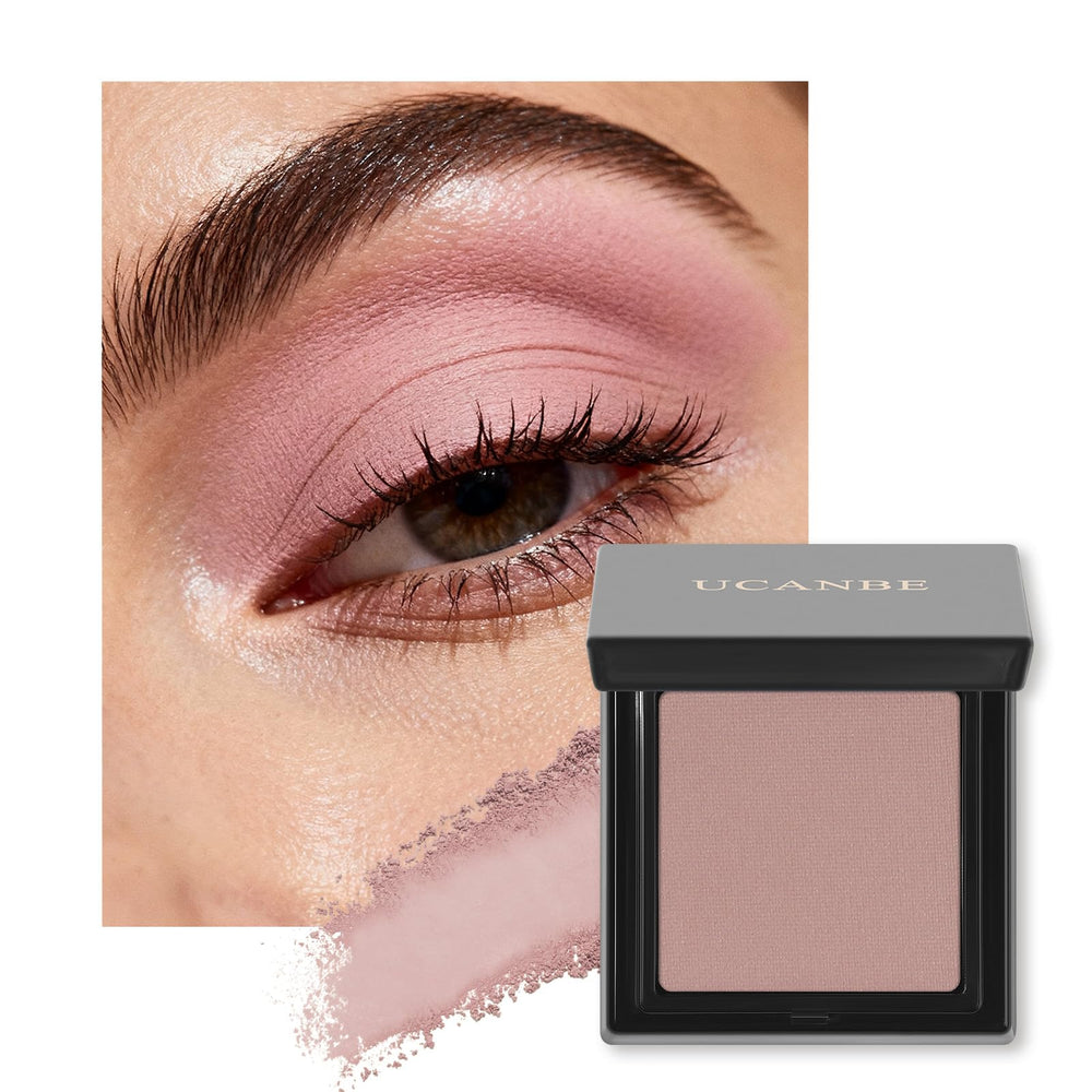 UCANBE Rosa empolvado, sombra individual mate para uso diario y tonos neutros.