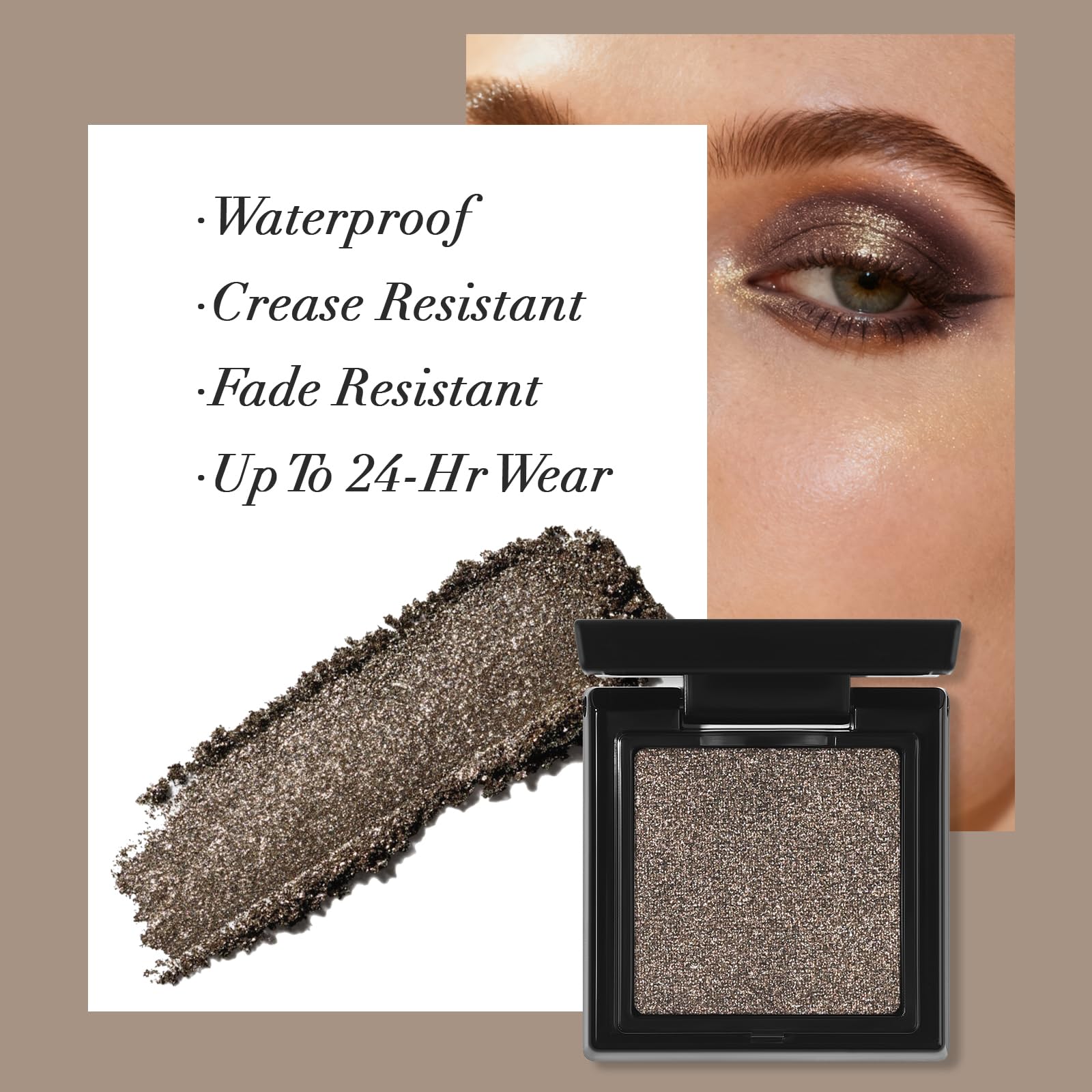 UCANBE Cocoa Brown Shimmer: textura sedosa facilita la mezcla