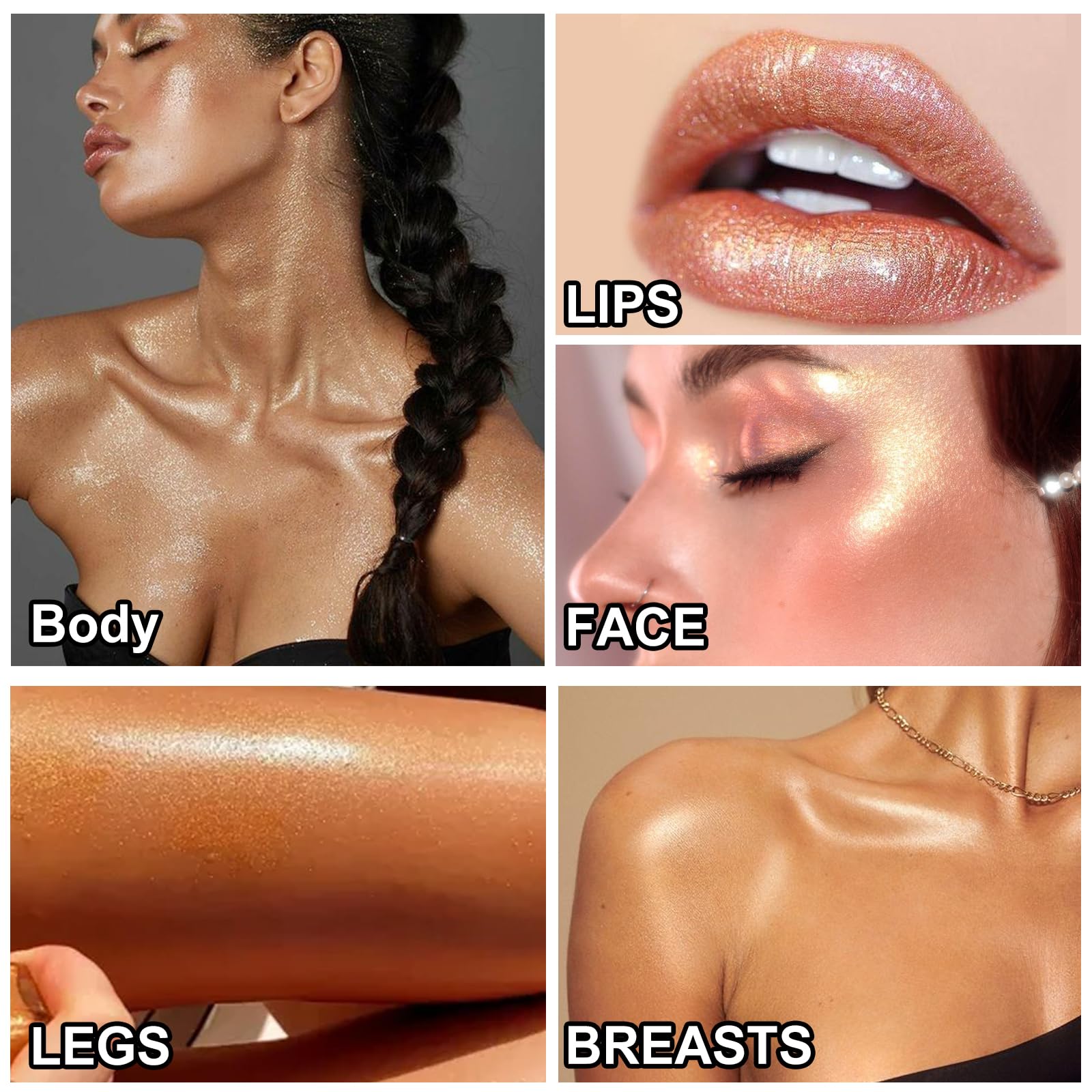 UCANBEMAKEUP Destellos sutiles perfectos para verano y eventos.