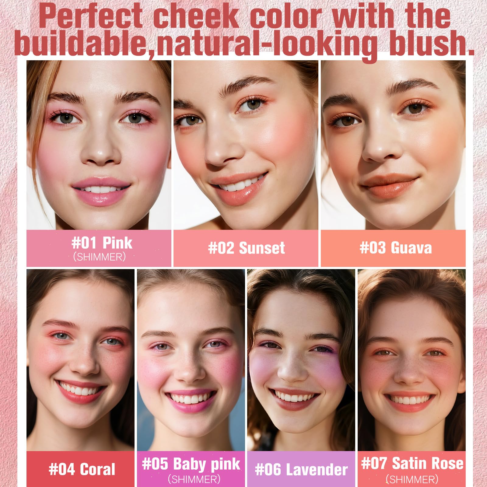 UCANBEMAKEUP Dewy Liquid Blush: construcción de color suave para looks variables