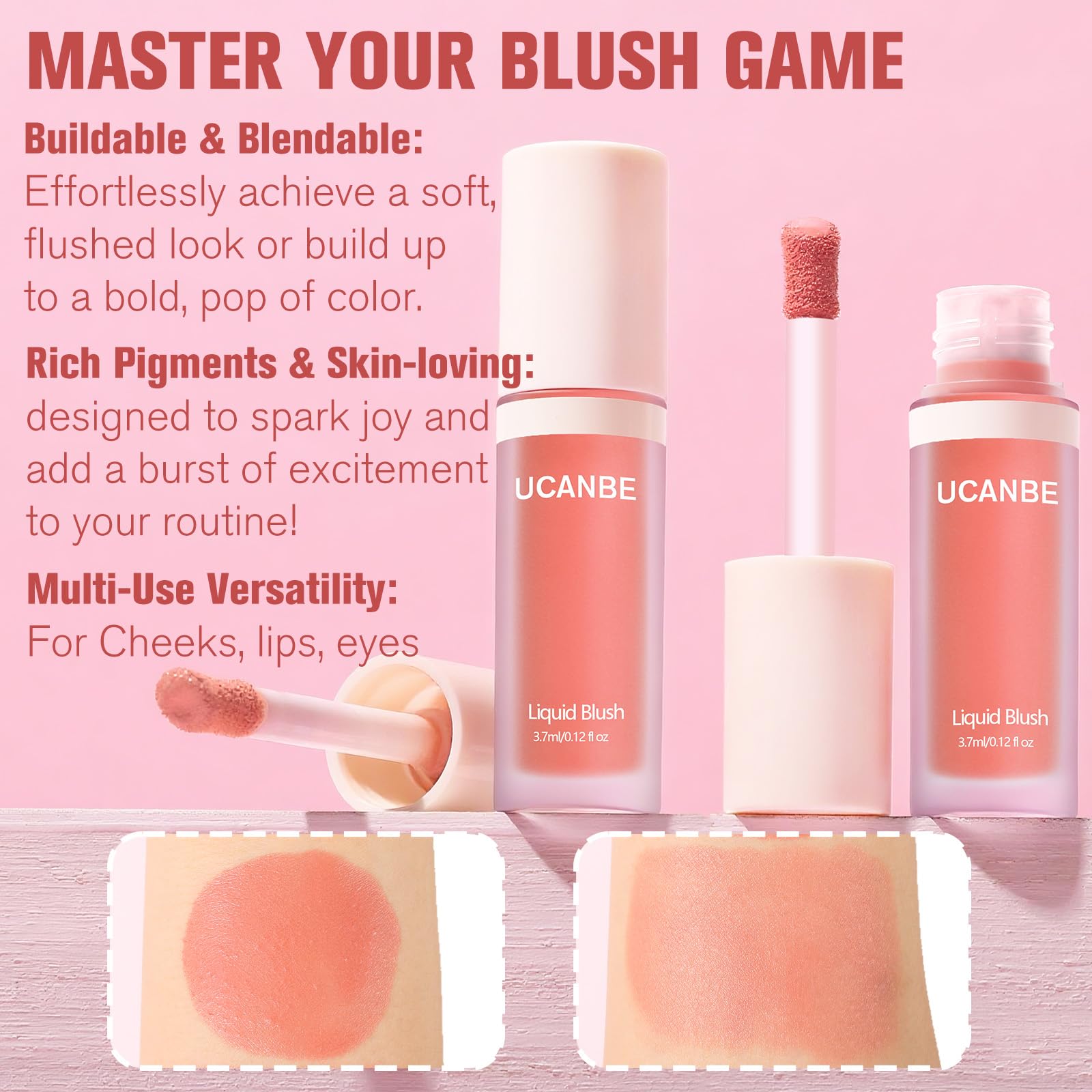 UCANBEMAKEUP Dewy Liquid Blush: crema hidratante para una piel radiante