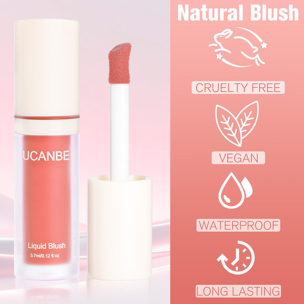 UCANBEMAKEUP Dewy Liquid Blush: acabado húmedo que realza el brillo diario