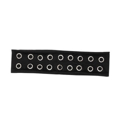 Diadema Uchyius con ojales metálicos vista frontal, añade estilo punk.