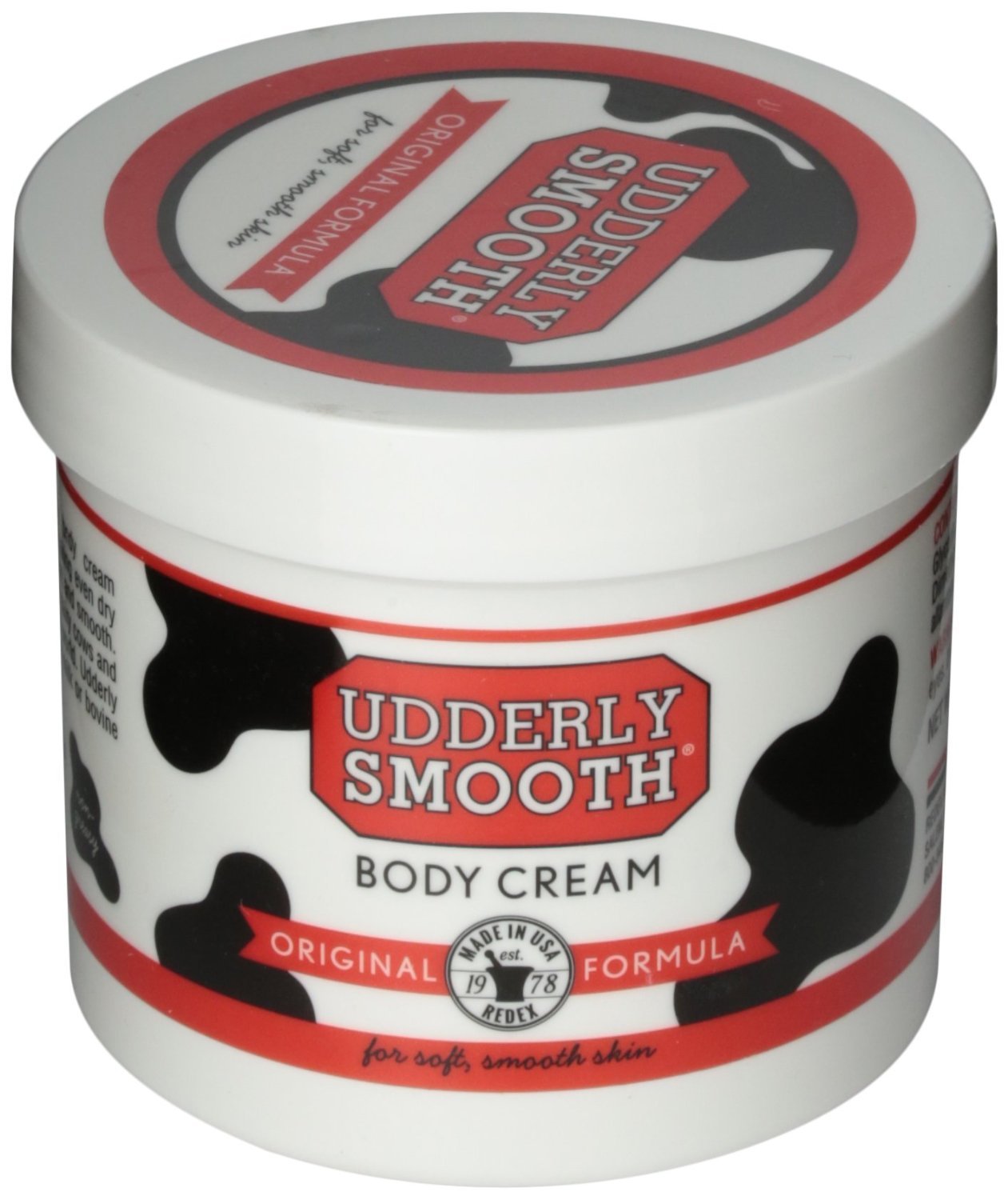 Udderly Smooth crema corporal 10 oz, hidratación suave para piel seca y sensible.