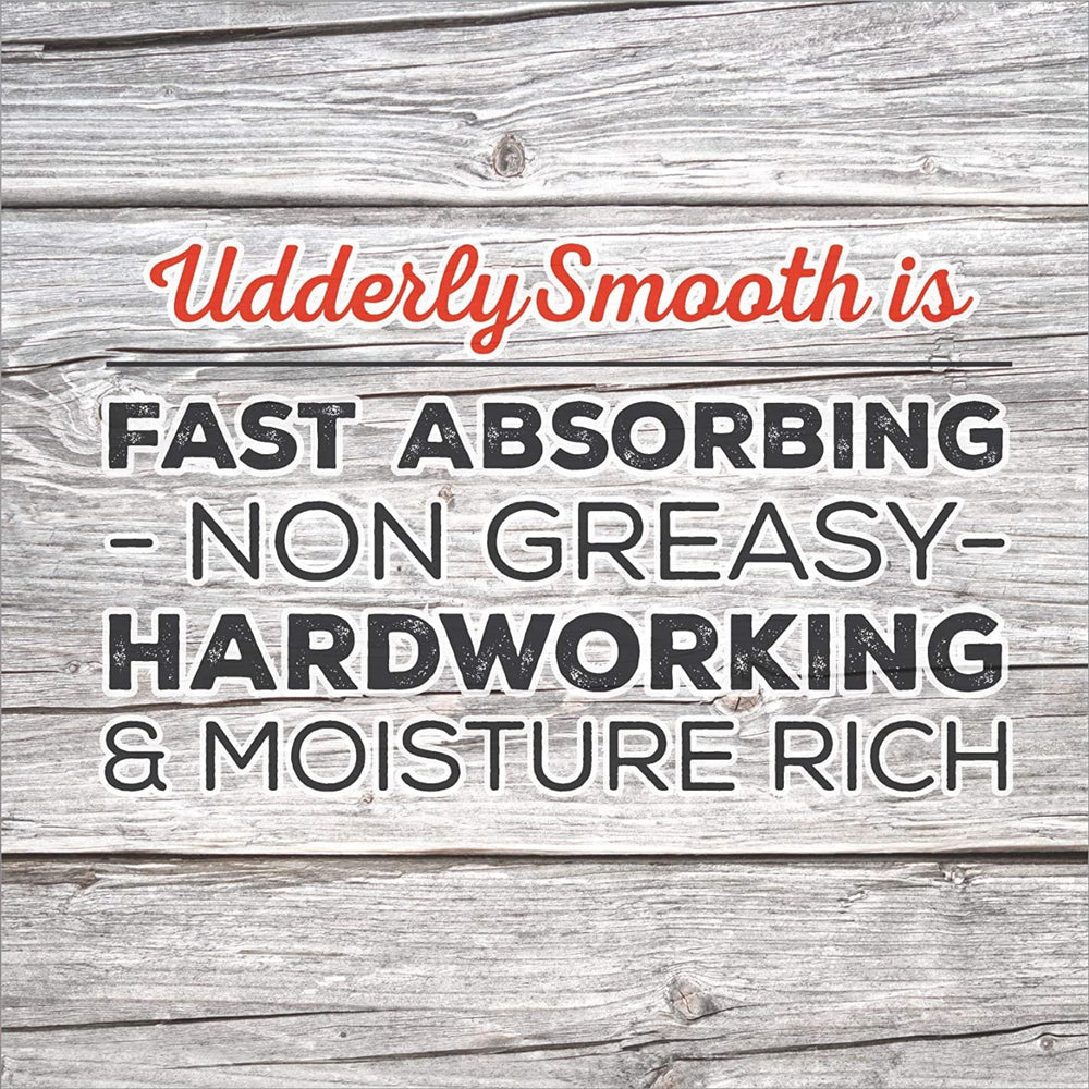 Udderly Smooth crema corporal para manos secas, hidratación suave.