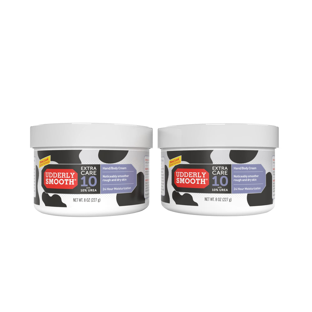 Udderly Smooth Extra Care 10 crema para manos y cuerpo en frasco, hidratación suave.