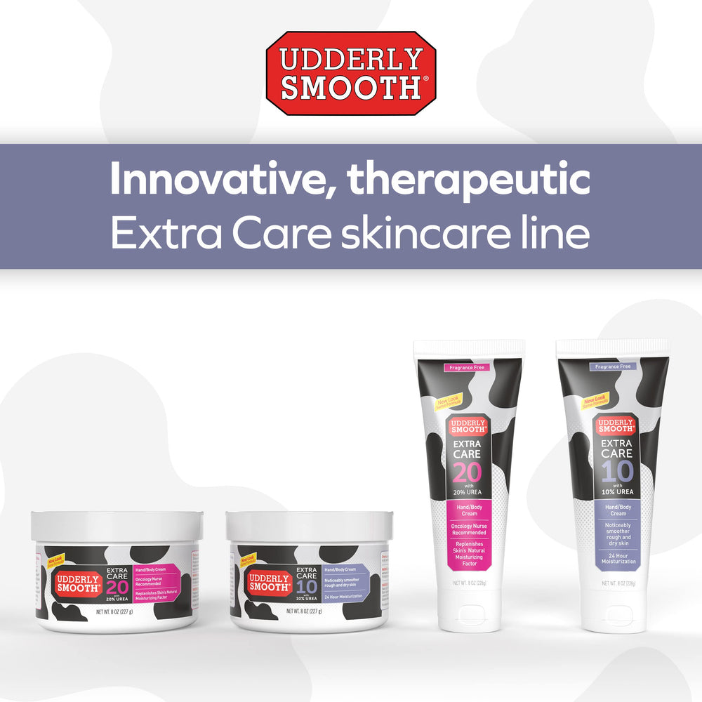Empaque doble de Udderly Smooth Extra Care 10, dos frascos.