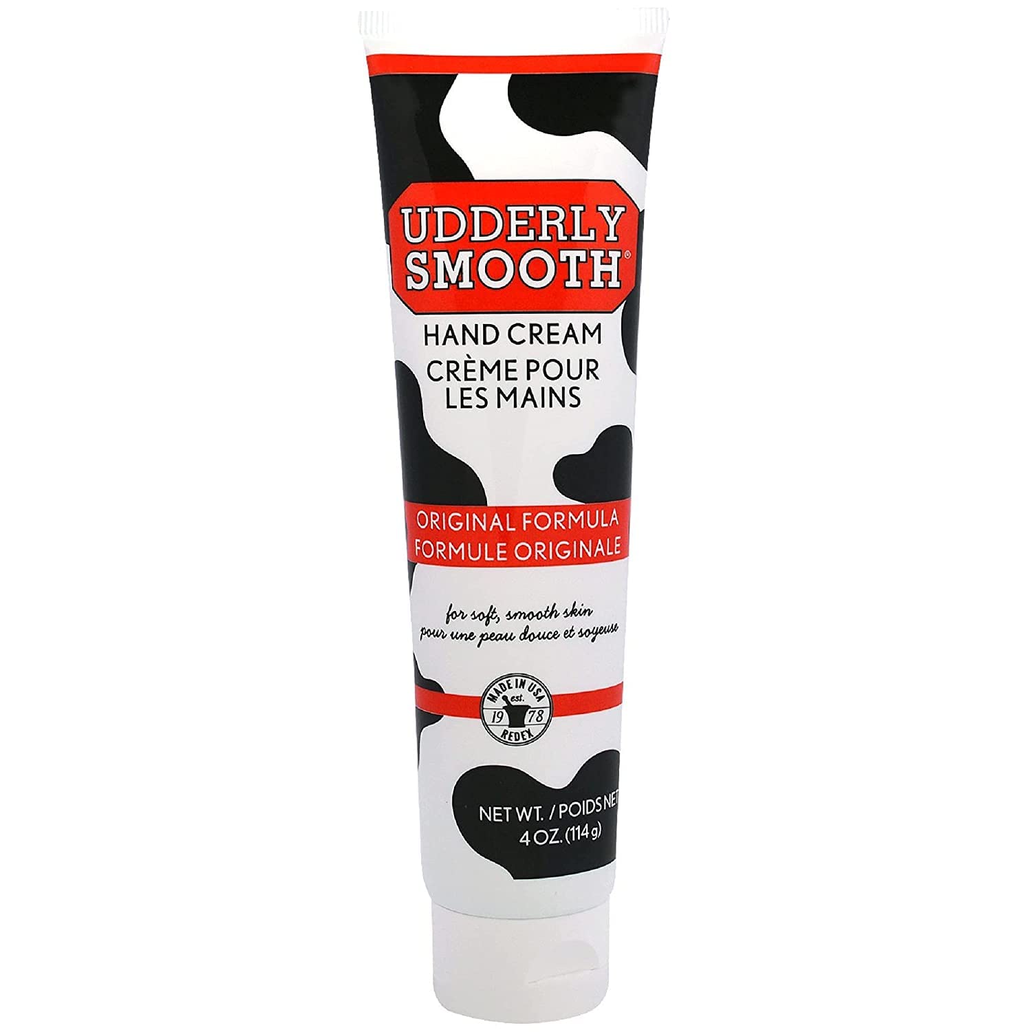 Antes y después de usar Udderly Smooth en manos.