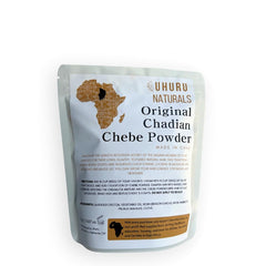 Uhuru Naturals ChadianChebe, polvo para cabello, hidrata y fortalece la hebra naturalmente.