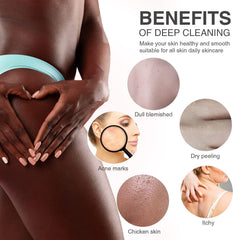 Textura exfoliante de la esponja africana UJFQBH, suave y eficaz.