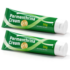 ULARCS Permenthrina crema 5% en envase de 1 onza con textura suave.