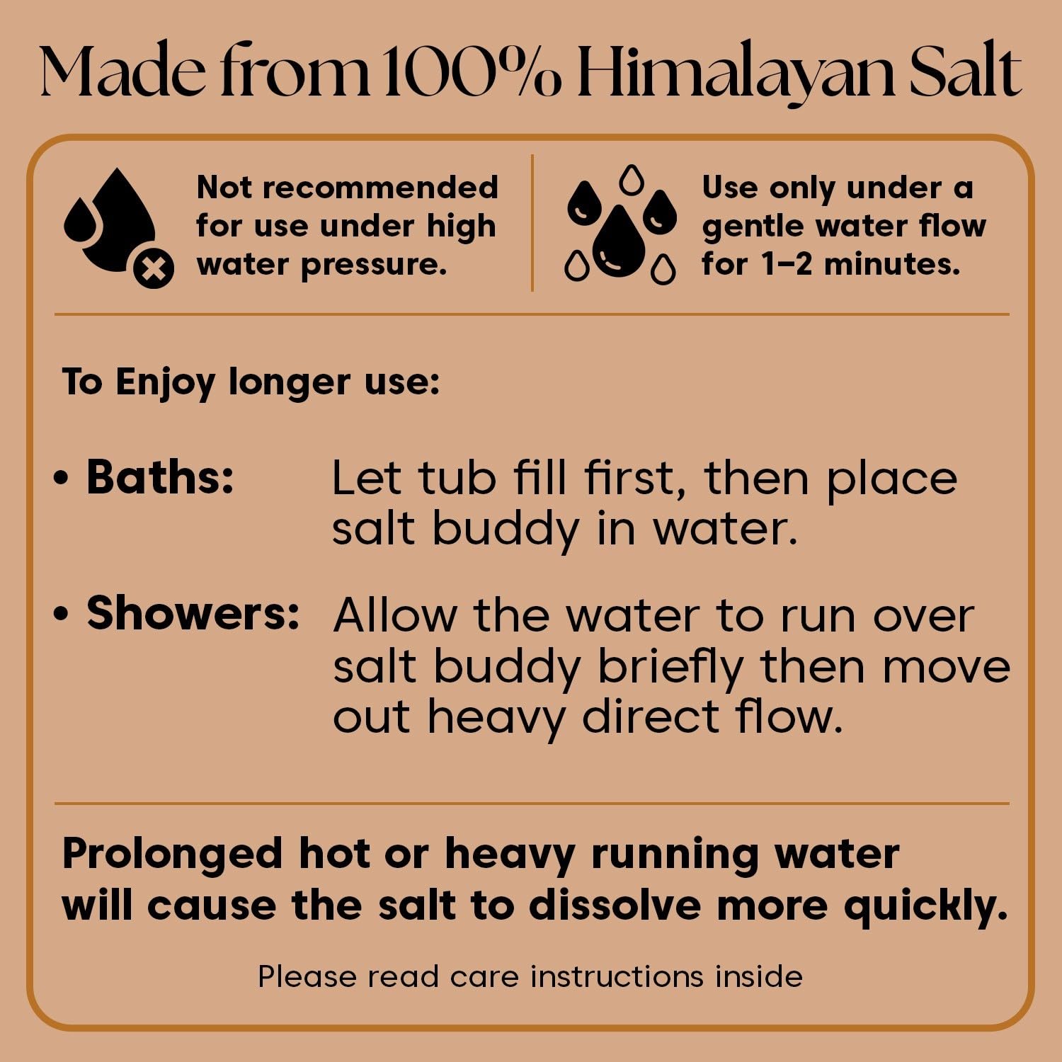 UMAID piedra sal Himalaya rosa para baño colgante, uso suave