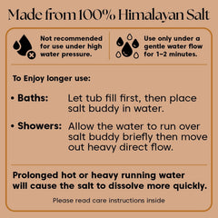 UMAID piedra sal Himalaya rosa para baño colgante, uso suave