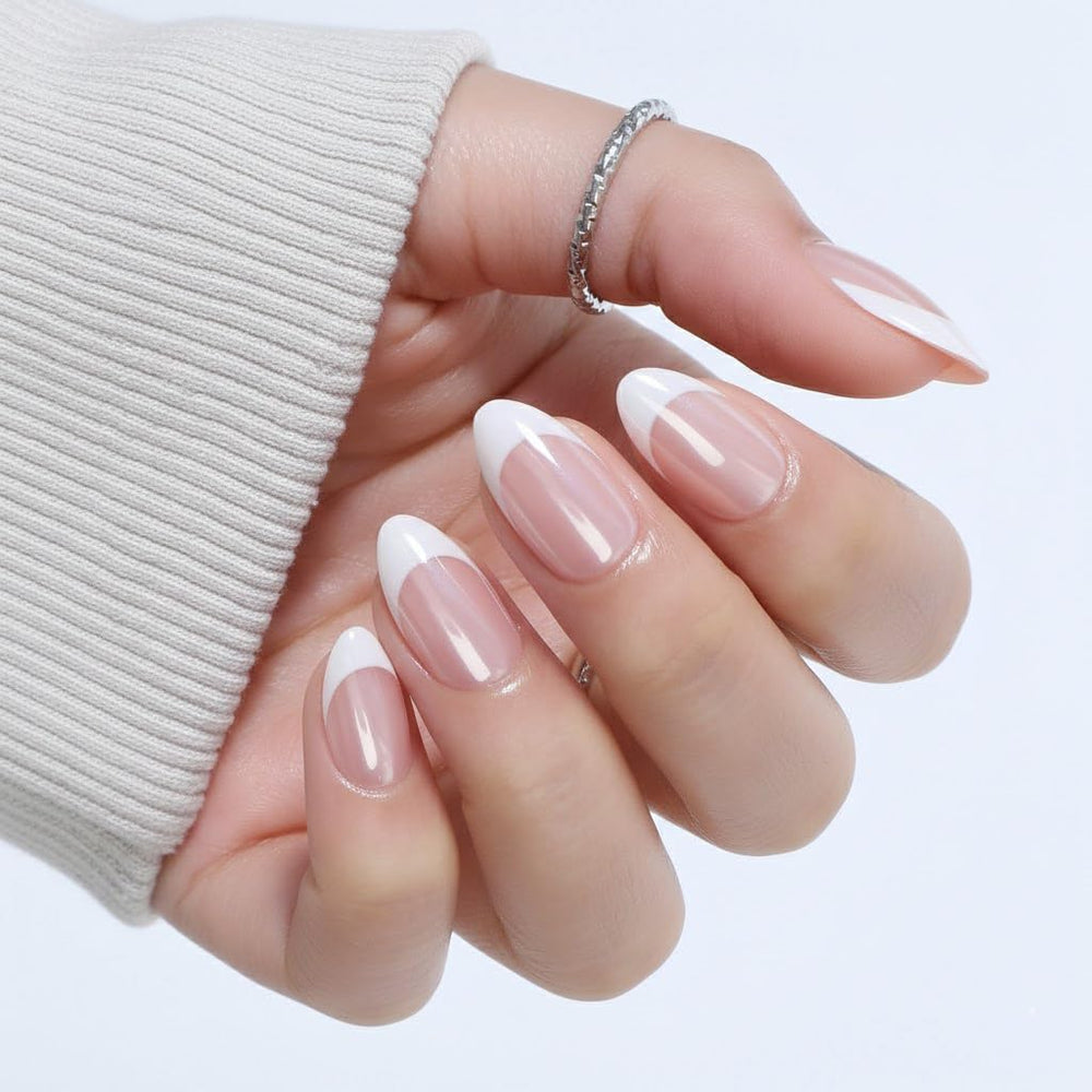 UNA GELLA juego de 32 uñas en 16 tallas para ajuste perfecto.