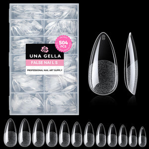 UNA GELLA tips almendra claros para una aplicación rápida y natural
