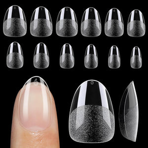 UNA GELLA tips de uñas almendra extra cortas, 120 piezas, ideal para manicura en casa.