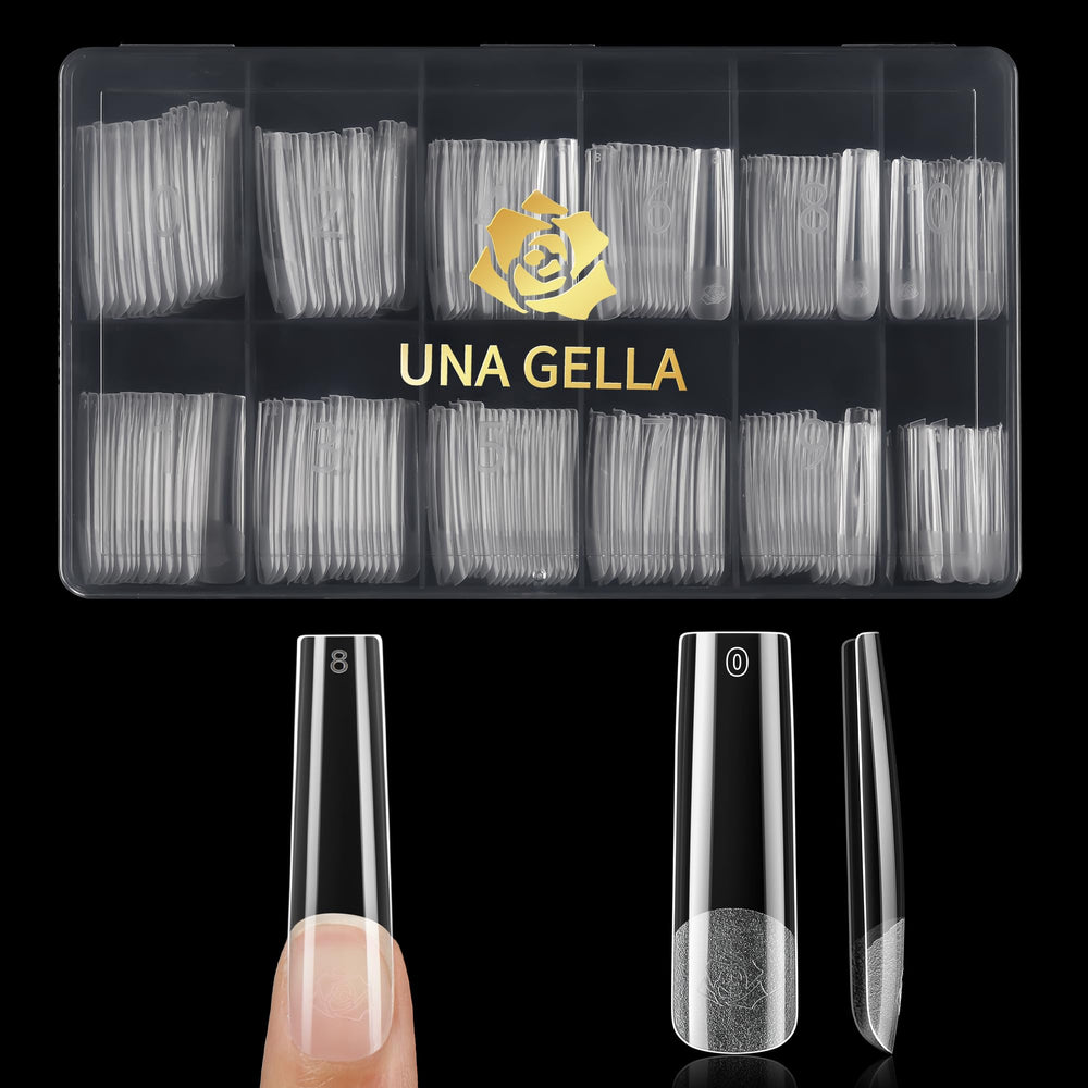 UNA GELLA uñas-transparente-claras brillo natural para un look limpio.