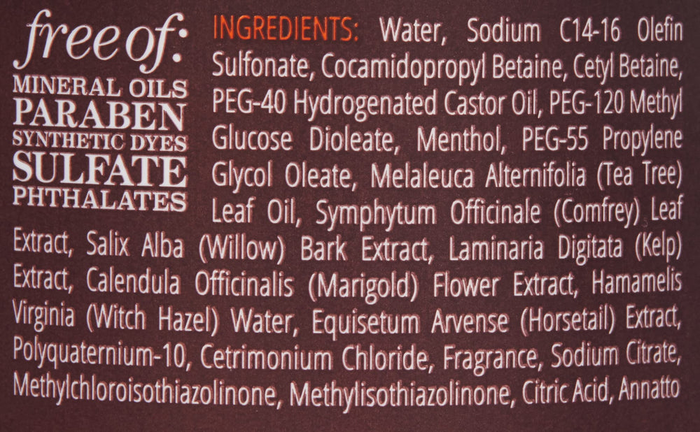 Ingredientes aromáticos del limpiador clarificador Squeaky.