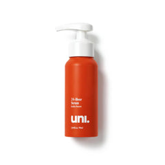 Uni 24-horas suero en envase de viaje de 90 ml para uso diario.