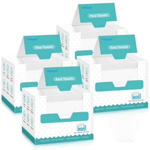 UNIMADE toallitas faciales desechables con paquete de 4 cajas para uso diario.