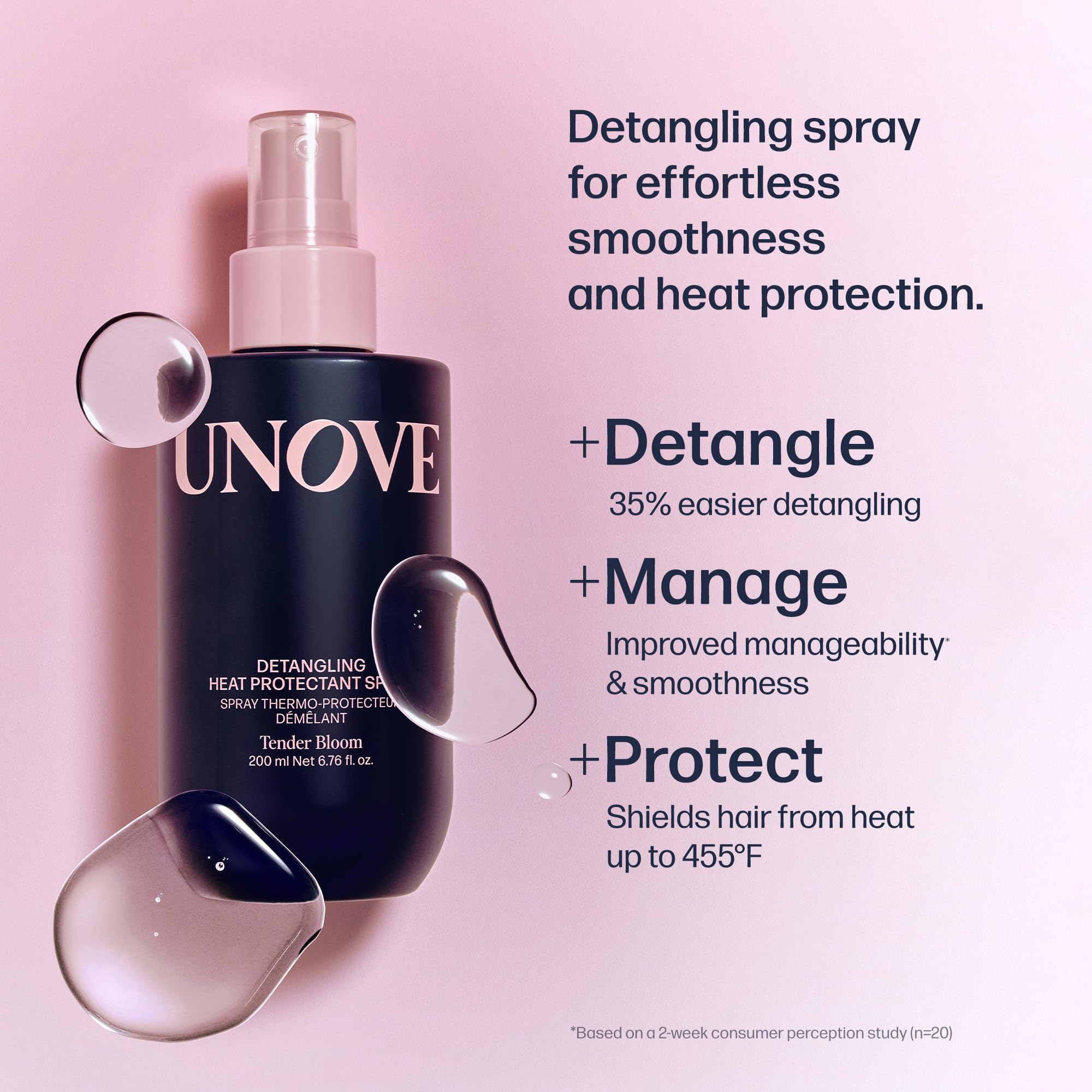 UNOVE cabello suave brillo natural tras uso de ampolla sin aclarado