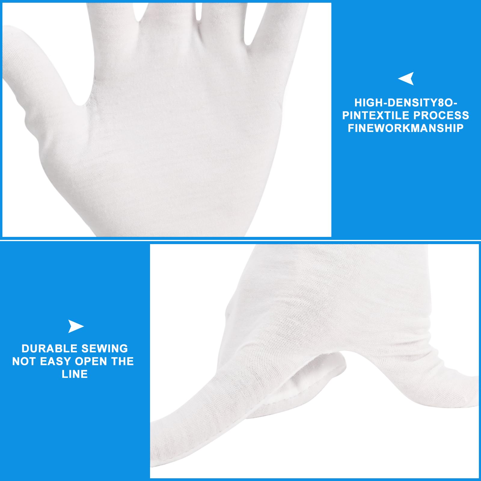 Guantes de trabajo Untrytb para joyería y tareas ligeras.