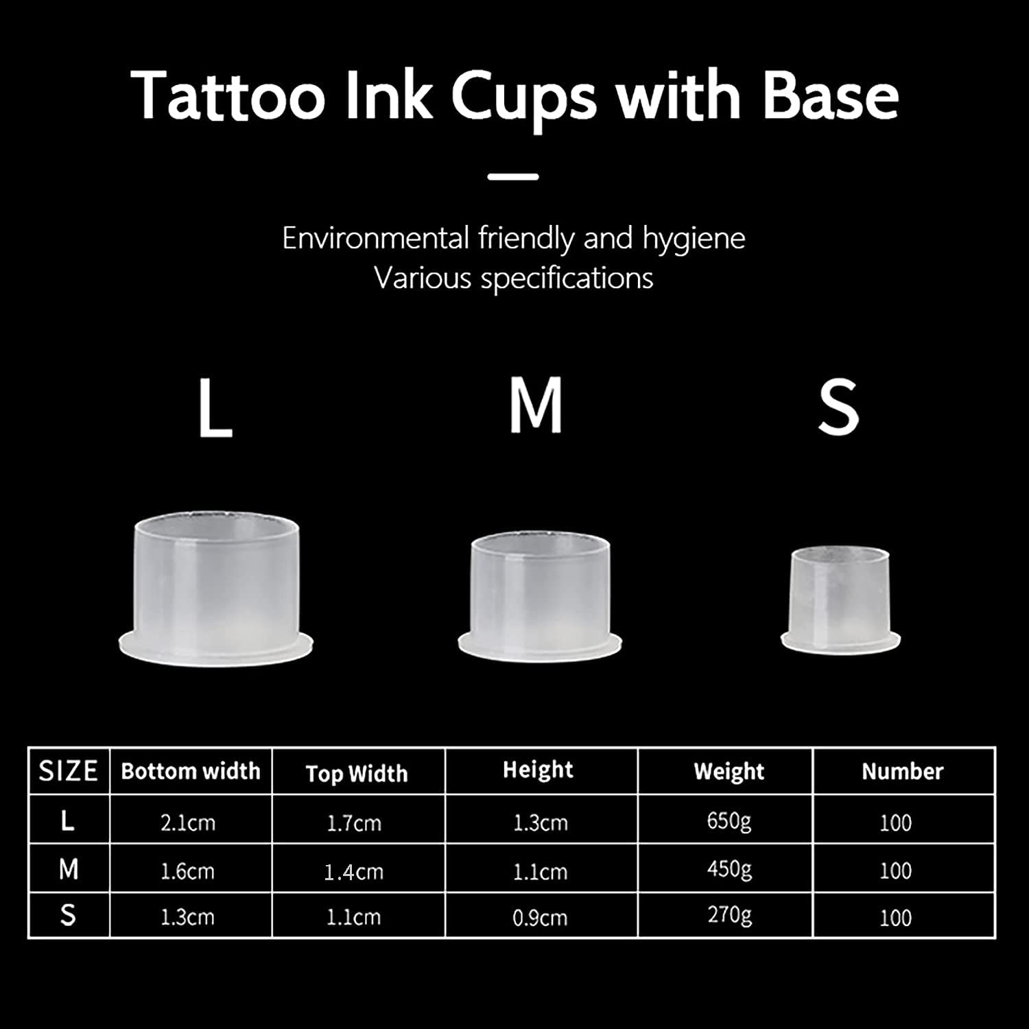 UPTATSUPPLY tapas tinta base blancas para tatuaje, soporte resistente al agua para pigmentos.