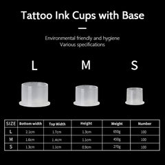 UPTATSUPPLY tapas tinta base blancas para tatuaje, soporte resistente al agua para pigmentos.