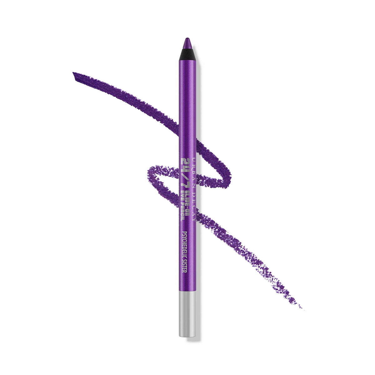 URBAN DECAY 24/7 delineador impermeable morado brillante para uso diario.