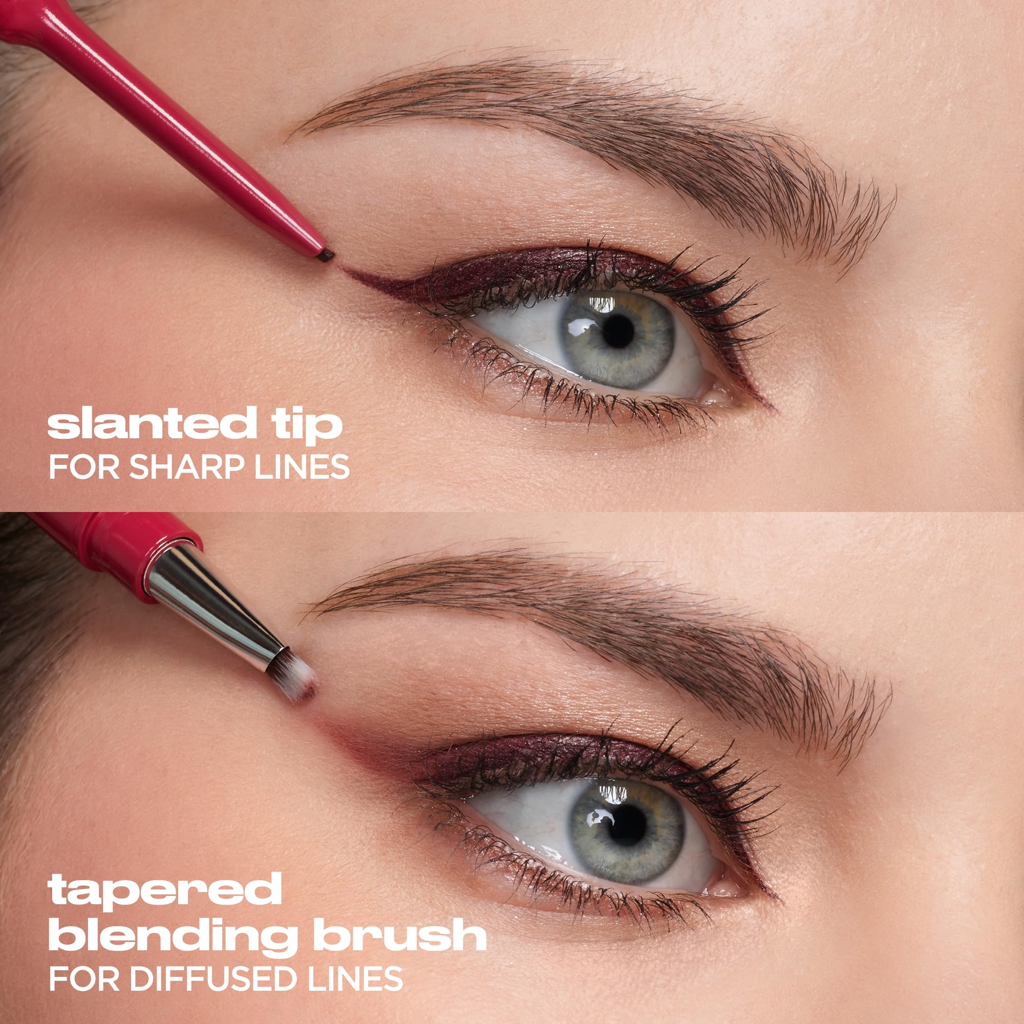 URBAN DECAY 24/7 Liquid Stick: muestra tono vino oscuro para estilo audaz.