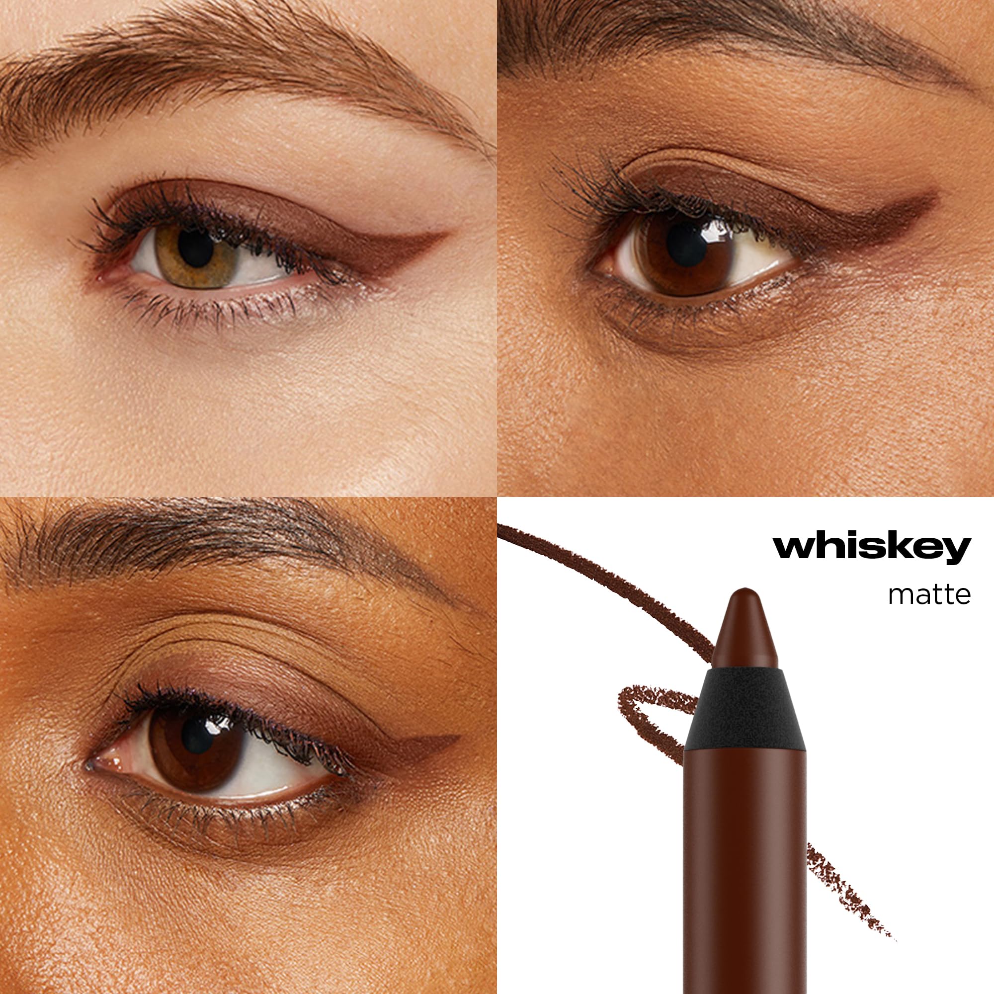 Lápiz UD 24/7 Whiskey ofrece trazo suave y pigmento duradero para looks diarios.