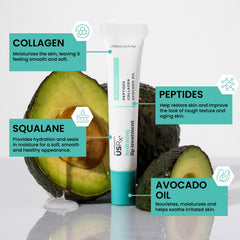 Aplicación suave del tratamiento labial Urban Skin Rx para labios suaves e hidratados.