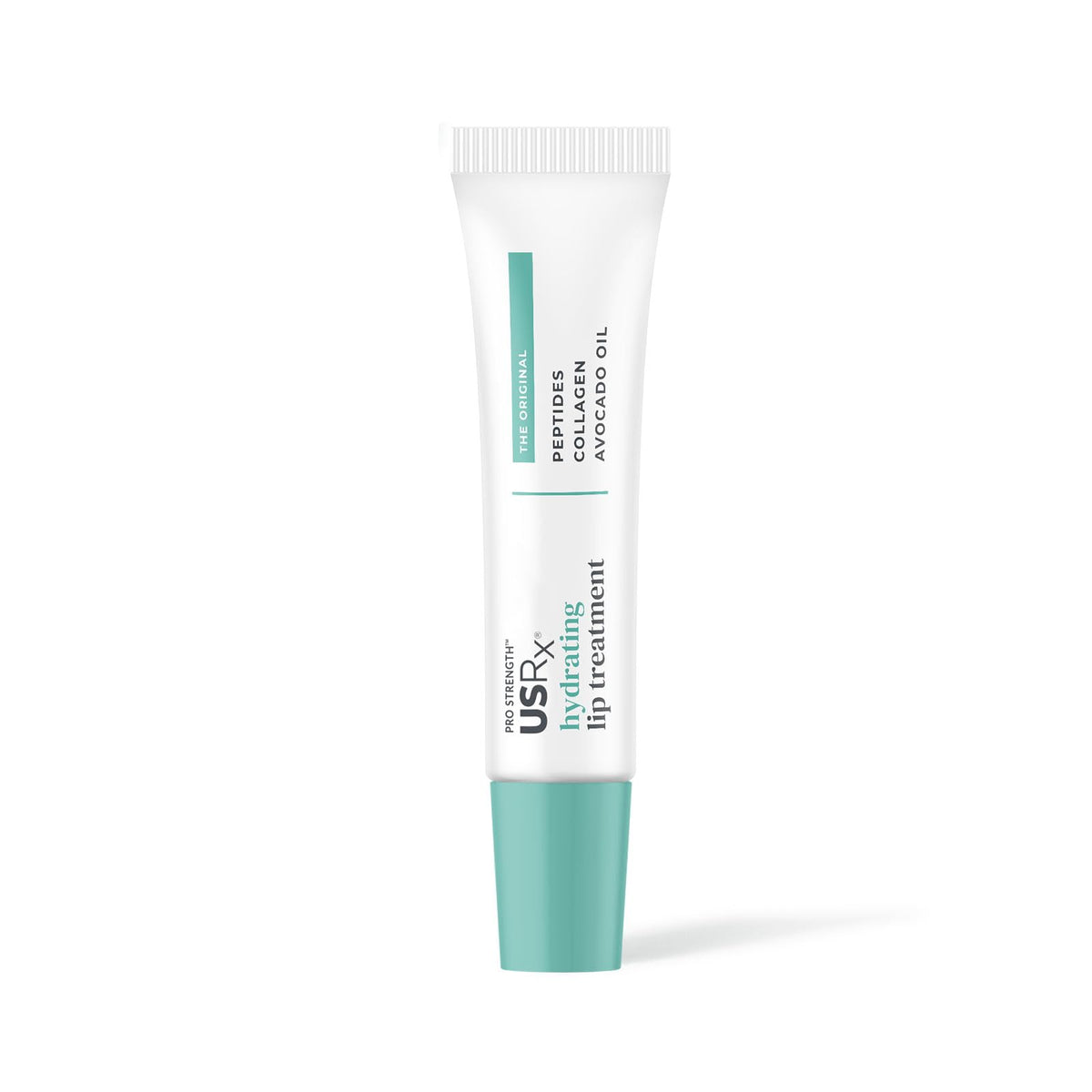 Urban Skin Rx tratamiento labial translúcido en envase, hidratación profunda para labios secos.