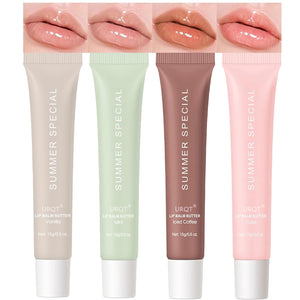 URQT bálsamo labial, aplicación suave y hidratación profunda para labios secos.