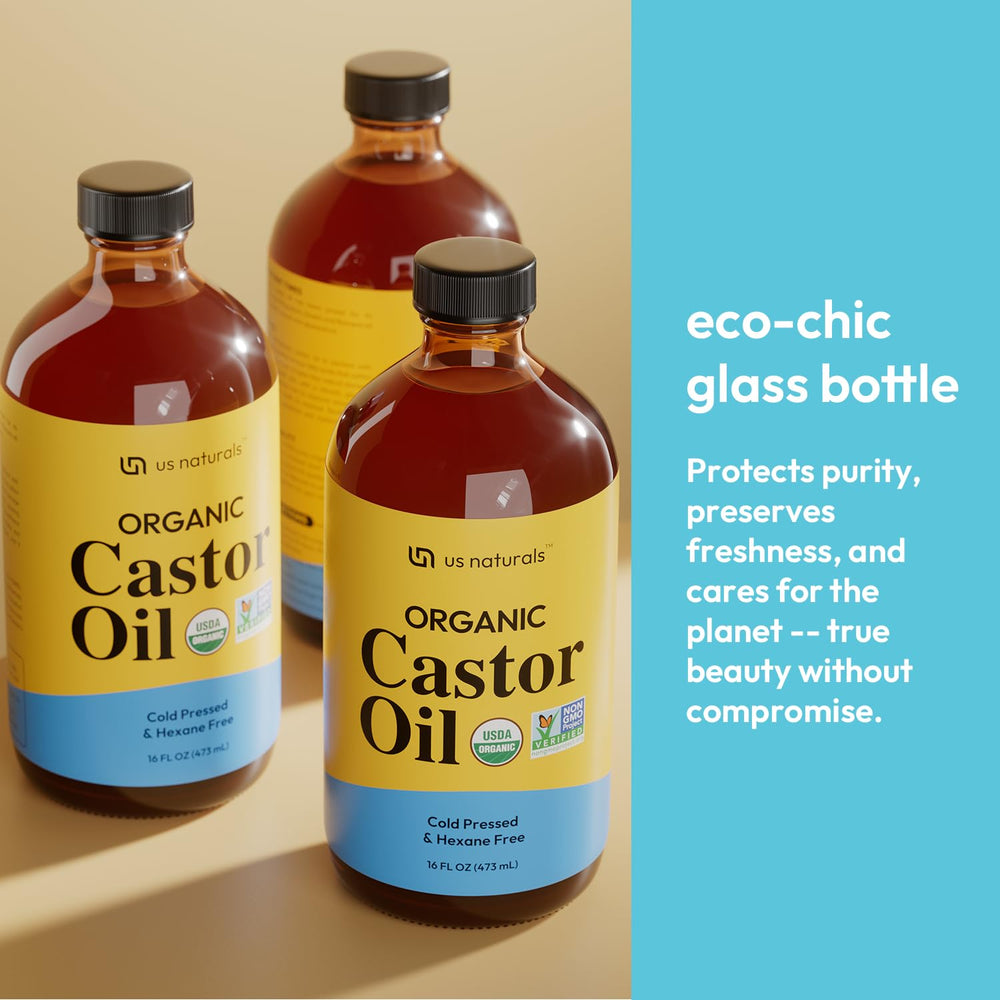 Us Naturals Aceite de Ricino para Piel: hidratación profunda y suave