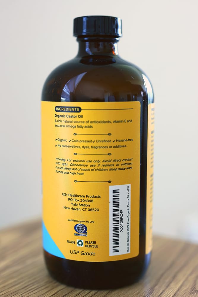 Us Naturals Aceite de Ricino para Uñas y Pestañas: cuidado y fortalecimiento