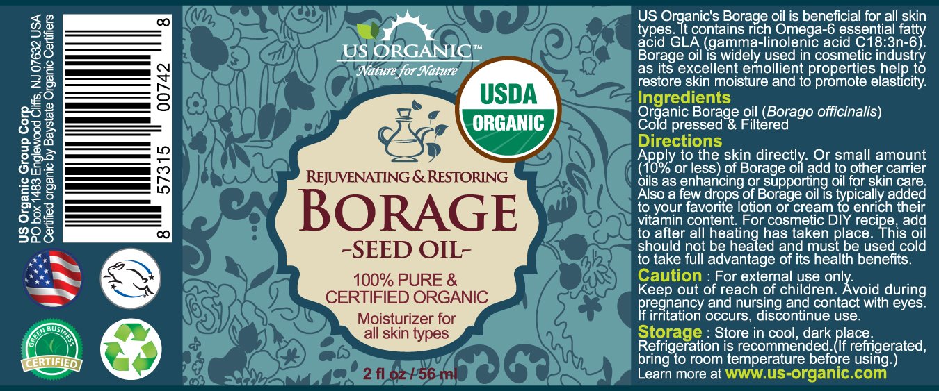 US Organic Aceite de borraja con Omega-6, uso en cremas