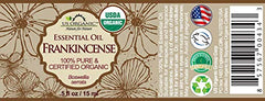 US Organic aceite de incienso destilado al vapor con aroma terroso para ambientes.