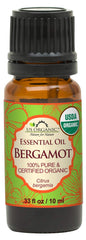 US Organic Bergamota: botella principal para aromaterapia y uso externo