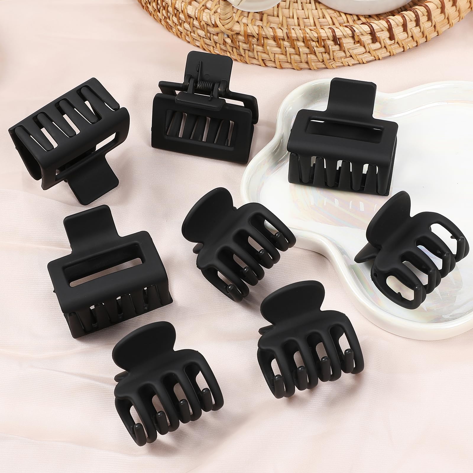 USDNICE accesorio negro mate, combinación perfecta para diario y ocasiones.