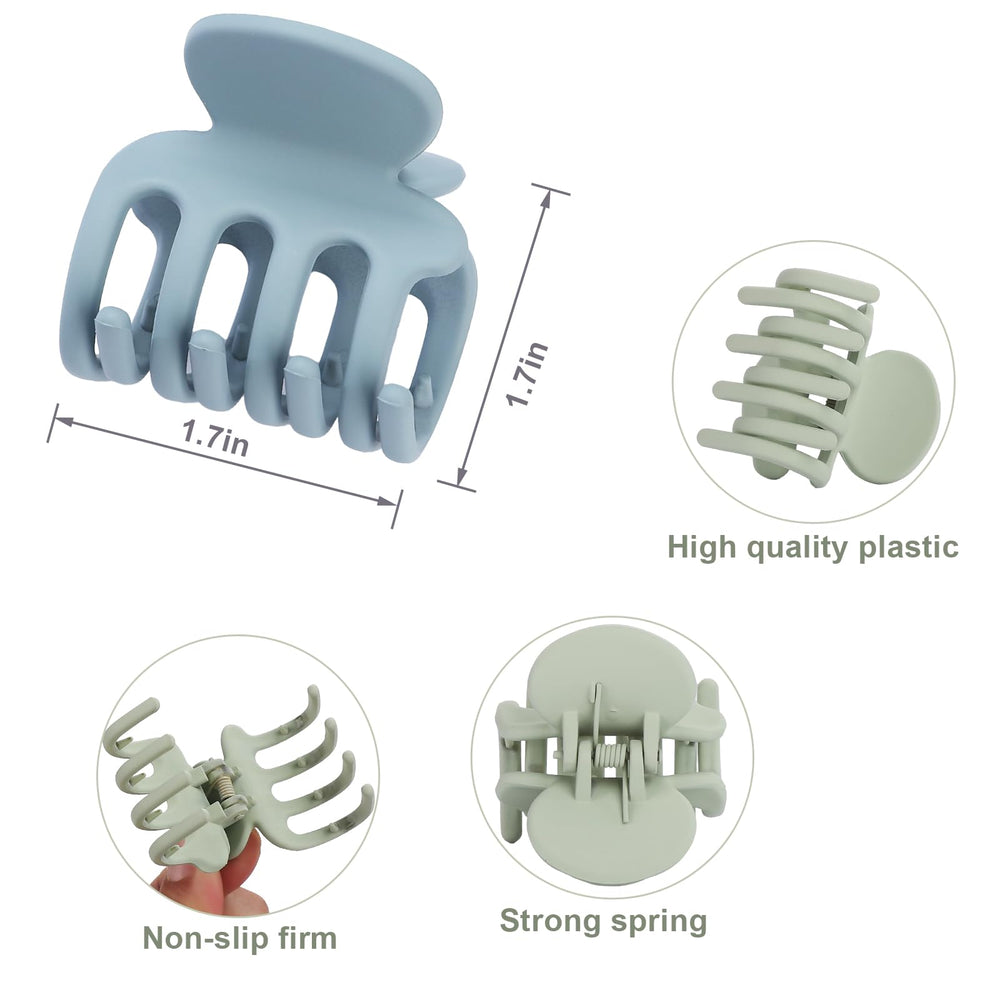 USDNICE clips pequeños para cabello, color blanco, enfoque limpio para peinados simples.