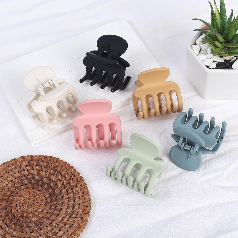 USDNICE clips pequeños para cabello, color rosa, añade toque bonito y práctico a tu estilo diario.