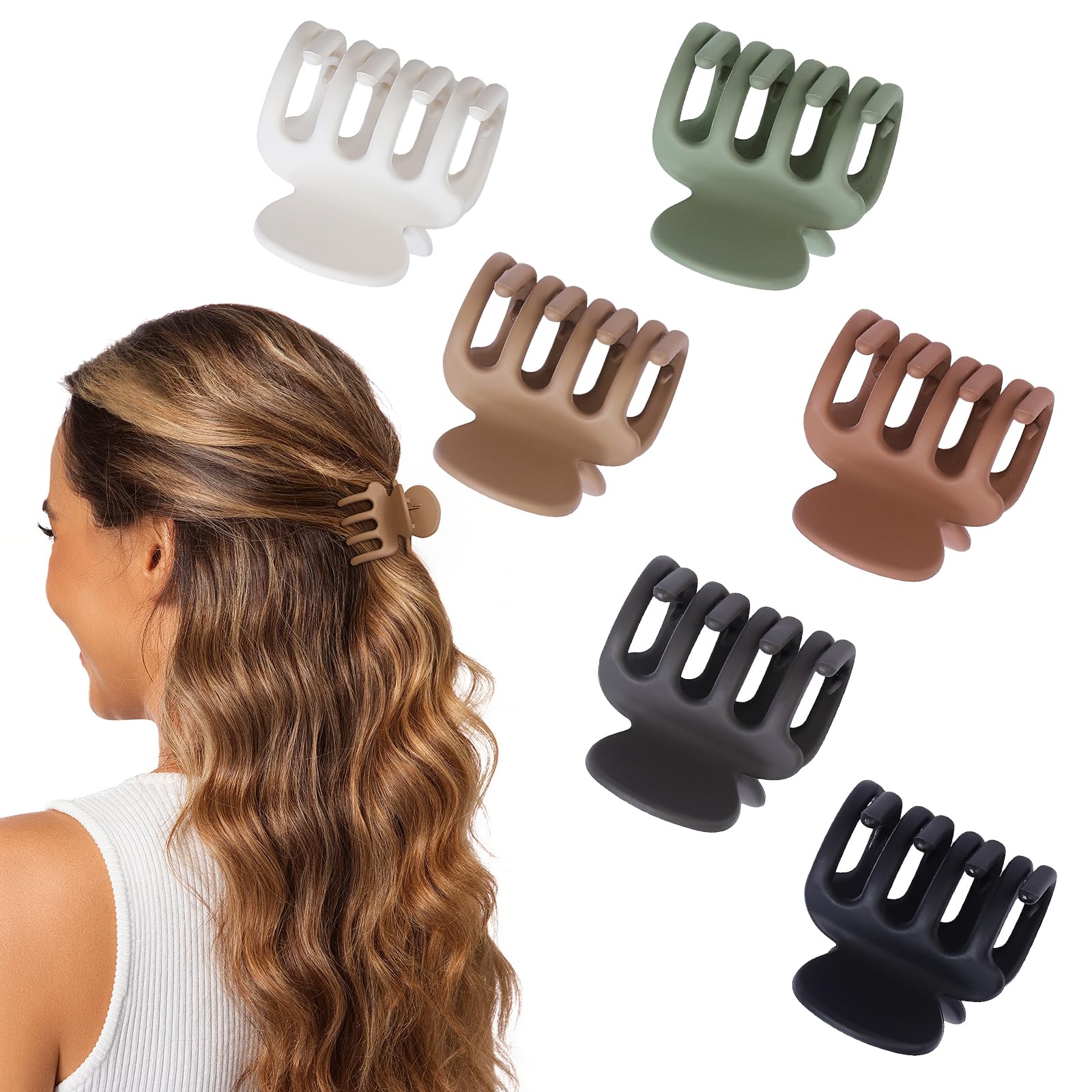 USDNICE clips pequeños para cabello, color verde, opción divertida para el día a día.